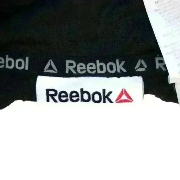 Reebok Gray Fleece Half Zip Mock Neck Sweatshirt Zip Pockets Size Large - Picture 4 of 8